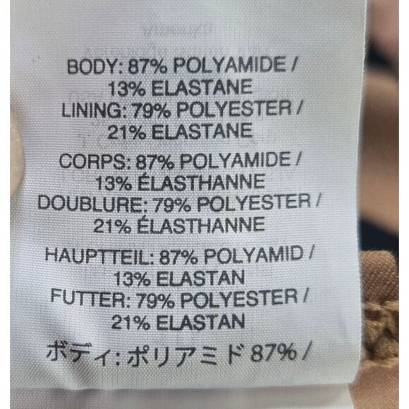 J Crew V Neck Zebra Ladies French One One-piece Suit Size 10 - Picture 9 of 10